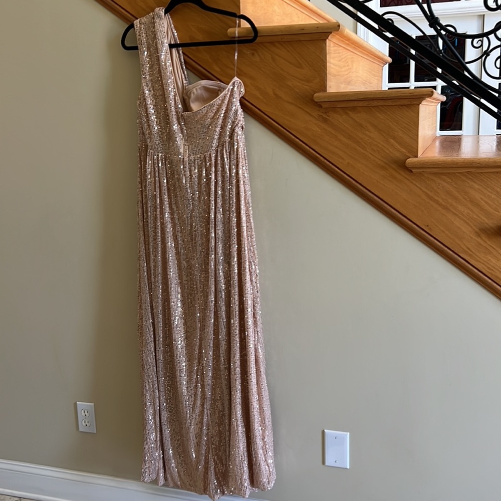 Giffniseti Formal Gown Size XL Gold Sequin New with Tags - Picture 5 of 12